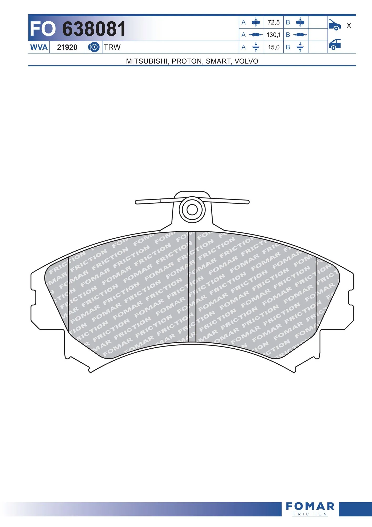 Brake Pad Set, disc brake
